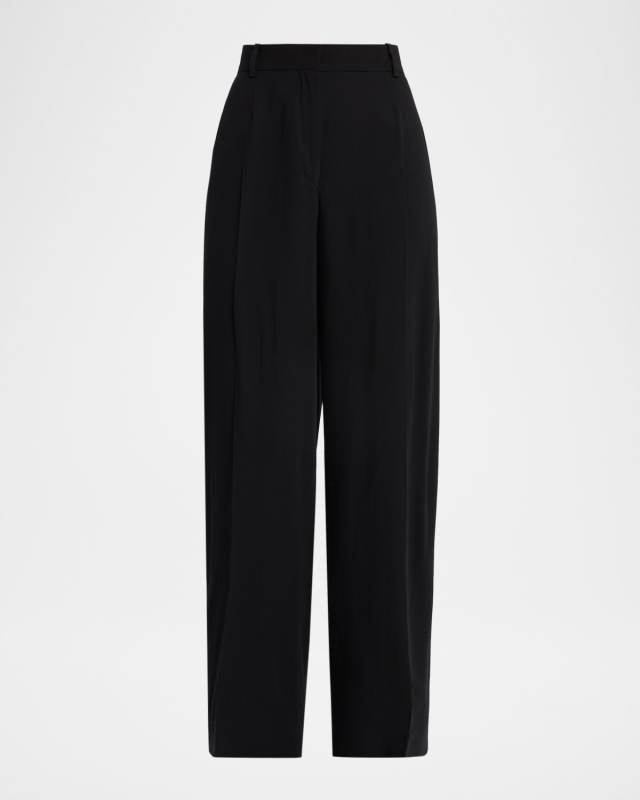 Wide Fluid Trousers